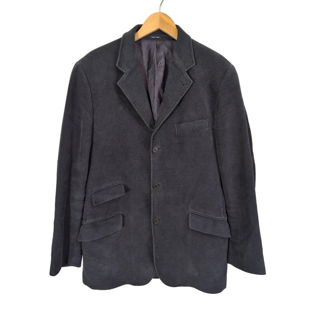 Tommy Hilfiger Moleskin‎ Jacket Blazer Sport Coat Mens 40 Long Blue 3 Button